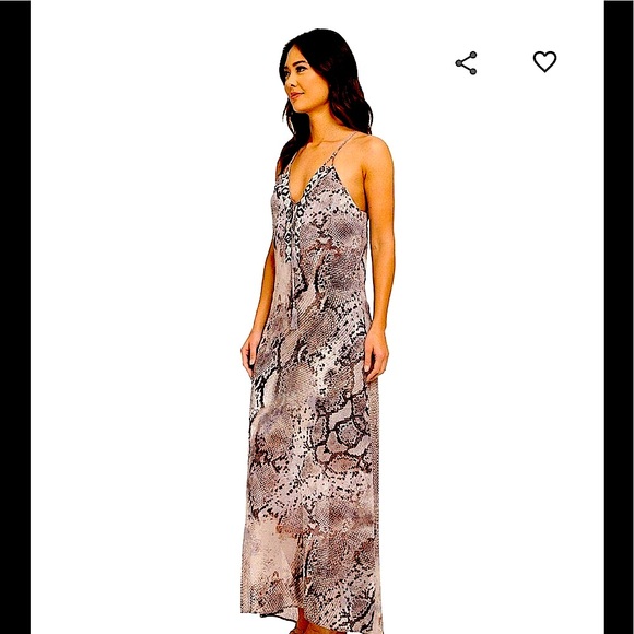 Hale Bob beaded snakeskin maxi dress- RARE! - Picture 7 of 12